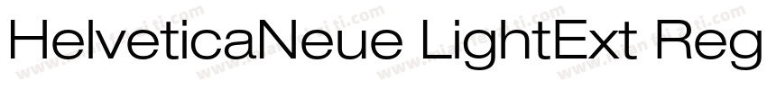 HelveticaNeue LightExt Regular字体转换